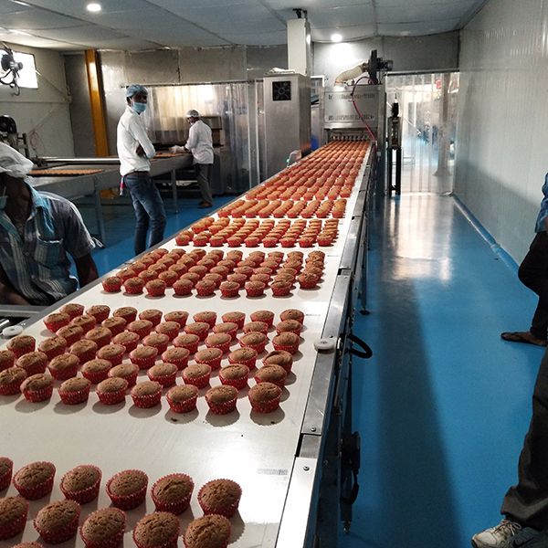 Автоматическая линия производства бисквитных кексов